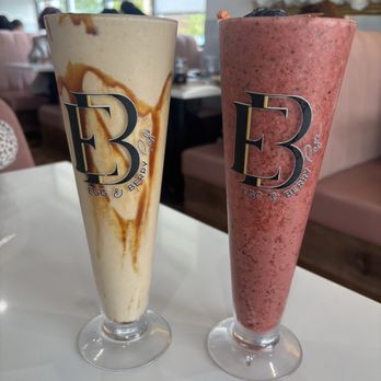 Egg And Berry Cafe - Smoothies ( Mamoun's Date and oatmeal & saeda's signature berry) - Breakfast & Brunch Near Me - Orland Park, Illinois Egg And Berry Cafe - Smoothies ( Mamoun's Date and oatmeal & saeda's signature berry) - Breakfast & Brunch Near Me - Orland Park, Illinois