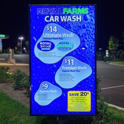 Royal Farms - Royal Farms Car Wash signage