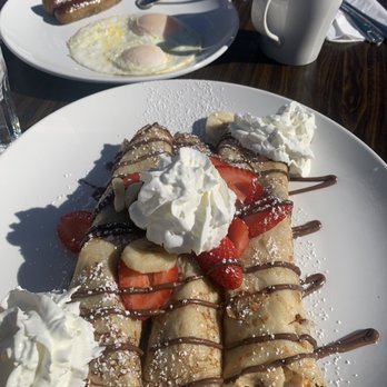 Broken Yolk Cafe - Nutella crepes w/added strawberries - Breakfast & Brunch Near Me - Fullerton, California Broken Yolk Cafe - Nutella crepes w/added strawberries - Breakfast & Brunch Near Me - Fullerton, California