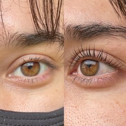 Before and after lash lift Before and after lash lift