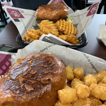 JLB Eatery - Hamburger, single with tater tots / waffle fries - Burgers Near Me - Houston, Texas JLB Eatery - Hamburger, single with tater tots / waffle fries - Burgers Near Me - Houston, Texas