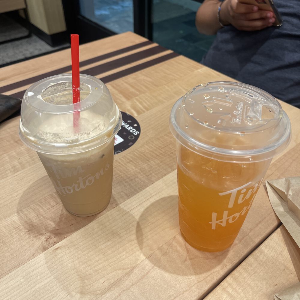 Tim Hortons - Ice pumpkin spice , and orange tangerine - Coffee & Tea Near Me - Houston, Texas Tim Hortons - Ice pumpkin spice , and orange tangerine - Coffee & Tea Near Me - Houston, Texas