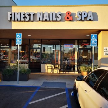 Finest Nails & Spa - Outside sign - Nail Salons Near Me - Costa Mesa, California