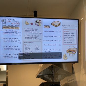 Meetea Cafe- Redmond  - Menu - Desserts Near Me - Redmond, Washington