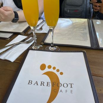 Barefoot Cafe - Mimosas, I think it was mango - Bars Near Me - Fairfax, California