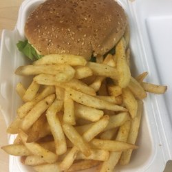 Yummy Cafe - Chicken burger and fries special with pop $8.45