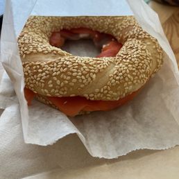 smoked salmon and cream cheese bagel smoked salmon and cream cheese bagel