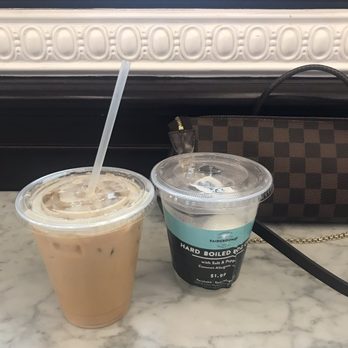 Fairgrounds Coffee and Tea - Iced latte / hard boiled eggs - Coffee & Tea Near Me - Chicago, Illinois