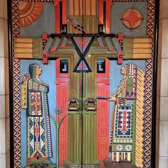 Nebraska State Capitol - Intricately-decorated door outside the old senate chamber. - Landmarks & Historical Buildings Near Me - Lincoln, Nebraska