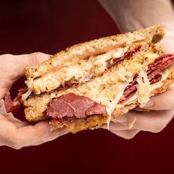 Oceanview Diner - Reuben with our Housemade Corned Beef, Swiss Cheese, Russian Dressing & Sauerkraut on Rye!