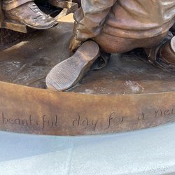 A Beautiful Day for a Neighbor - 1 4 3 on the shoe means I love you