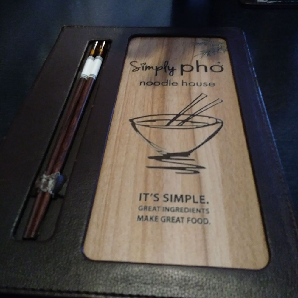 Simply Pho - Unique design of the menu - Noodles Near Me - Orange, California Simply Pho - Unique design of the menu - Noodles Near Me - Orange, California