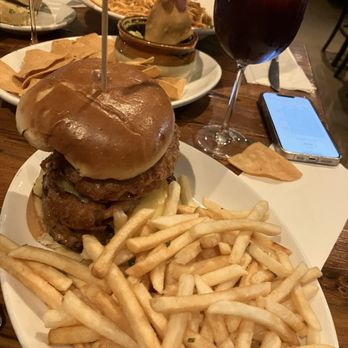 Marthas Vineyard Chowder Company - The Mix Burger - Seafood Near Me - Oak Bluffs, Massachusetts