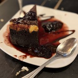 Chocolate cherry cheesecake