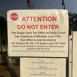 Fort Bend County Tax Office - New location
