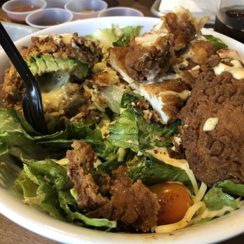 Super Chix - Avo salad with hand breaded chicken - Chicken Shop Near Me - Peachtree City, Georgia Super Chix - Avo salad with hand breaded chicken - Chicken Shop Near Me - Peachtree City, Georgia