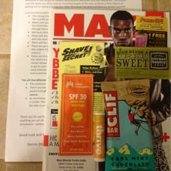 Honkers Motivational Marathon and Half Marathon - Goodie bag contents