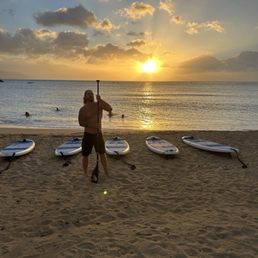 Night time paddle board Night time paddle board