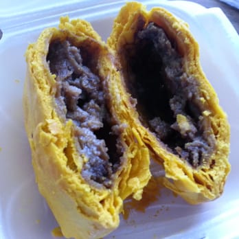 C&M BBQ Grill - Jamaican beef patty innards - Caribbean Near Me - Cincinnati, Ohio