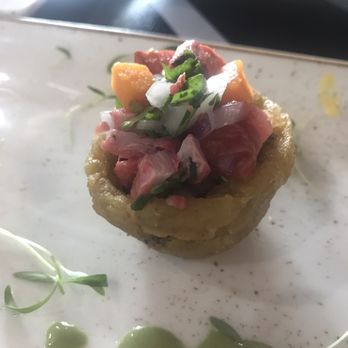 Divino Ceviche - Delicious cecina ceviche platano cups - Peruvian Near Me - Doral, Florida Divino Ceviche - Delicious cecina ceviche platano cups - Peruvian Near Me - Doral, Florida