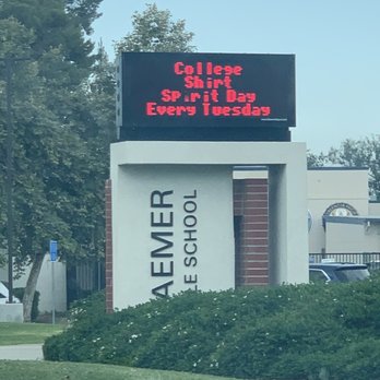Kraemer Middle School - Elementary Schools Near Me - Placentia, California