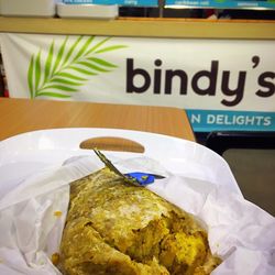 Bindy's Caribbean Delights Eatery - Roti Shrimp