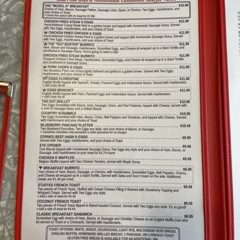 The Chef's Hut - Menu - first page - Breakfast & Brunch Near Me - Boise, Idaho