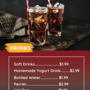 Kabob Village - a menu for soft drinks - Mediterranean Near Me - Glendale, California Kabob Village - a menu for soft drinks - Mediterranean Near Me - Glendale, California