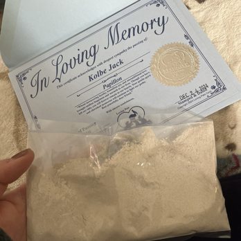 Loving Pets - Death certificate and ashes. Both were in beautiful blue velvet bags. - Pet Cremation Services Near Me Loving Pets - Death certificate and ashes. Both were in beautiful blue velvet bags. - Pet Cremation Services Near Me