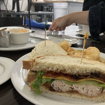 Hugs Cafe - Chicken and peach Sammy. - Salad Near Me - McKinney, Texas