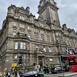 Princes Street - Balmoral Hotel, known as the place JK Rowling completed the finish Harry Potter book.