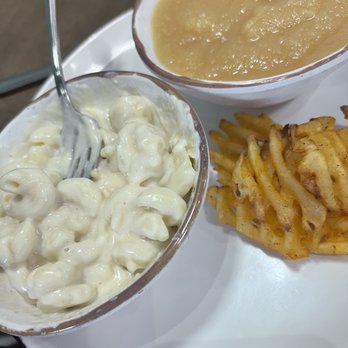 CORN CRIB CAFE - Kids Mac & Cheese, Waffle fries and apple sauce. - Cafes Near Me - Shipshewana, Indiana