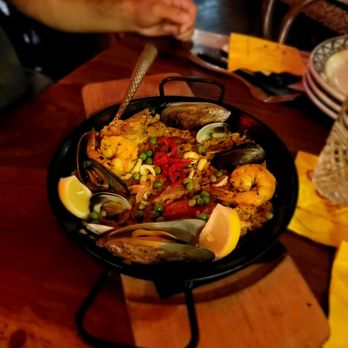 Cafe Sevilla - Paella to share - Spanish Near Me - Costa Mesa, California