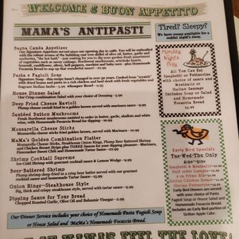 Mama Vallone's Steak House - Menu - Steakhouses Near Me - Cle Elum, Washington