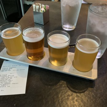 Yard House - My flight of beers. I enjoyed all except the push pop - Bars Near Me - Westlake, Ohio Yard House - My flight of beers. I enjoyed all except the push pop - Bars Near Me - Westlake, Ohio