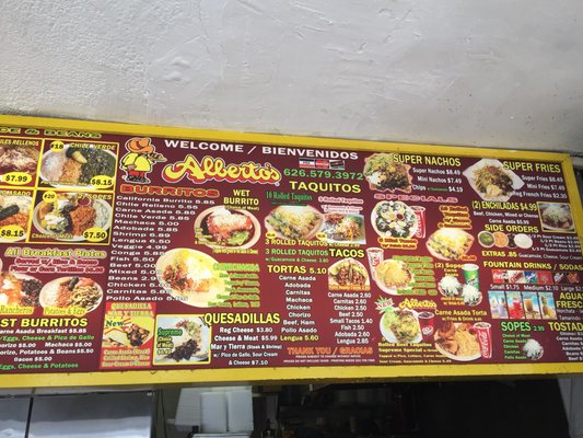 Menu photo 7 Alberto's El Monte, CA Menu photo 7 Alberto's El Monte, CA