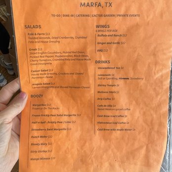 Marfa Para Llevar - Italian Near Me - Marfa, Texas