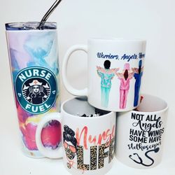 QuoiaAngel Scrubs - Gift mugs & tumblers for health care providers