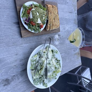 Patxi's Pizza - Ceaser salad & Burrata Brushetta! - Pizza Near Me - Dublin, California
