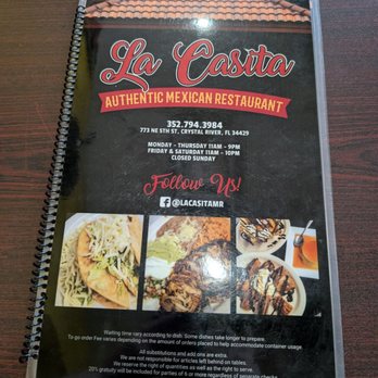 La Casita Mexican Restaurant - Checking out this local mexican 0lace - Mexican Near Me - Crystal River, Florida