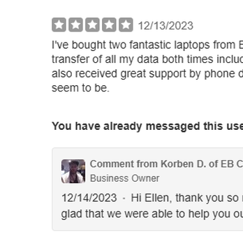 EB Computers - Another Great 5 Star Review! - IT Services & Computer Repair Near Me - Victoria, British Columbia EB Computers - Another Great 5 Star Review! - IT Services & Computer Repair Near Me - Victoria, British Columbia