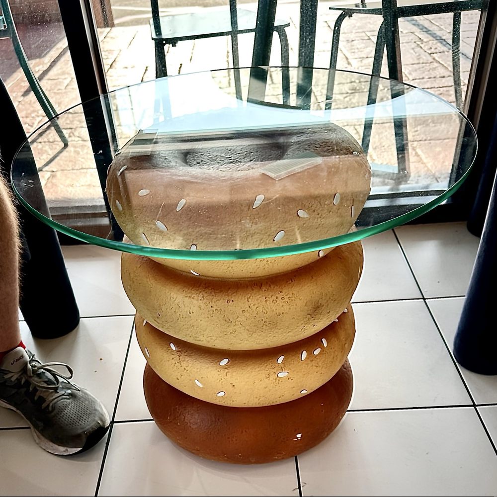 Saved By The Bagel - I love this bagel table. - Bagels Near Me - Plano, Texas
