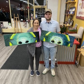 Painting with a Twist - Painted "The Child" with hubs! - Art Classes Near Me - Cheektowaga, New York Painting with a Twist - Painted "The Child" with hubs! - Art Classes Near Me - Cheektowaga, New York
