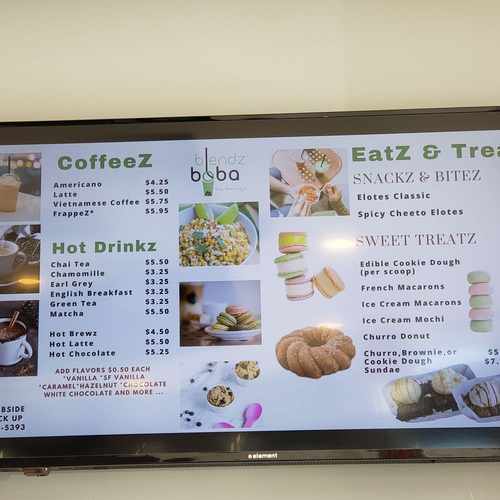 the menu