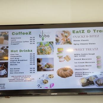Blendz Boba Tea Lounge - the menu - Desserts Near Me - Glendale, Arizona