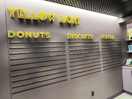Yellow Light Coffee and Donuts by null