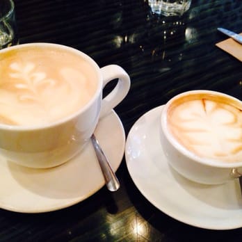 Medina Cafe - Large lavender latte and small mocha - Breakfast & Brunch Near Me - Vancouver, British Columbia