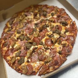 Donatos Pizza - Small thin crust serious meat
