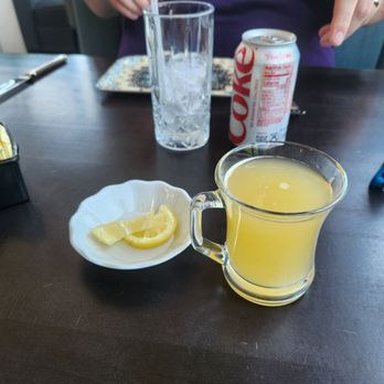 Another Time & Place Grille - Ginger honey tea - Halal Near Me - Richardson, Texas