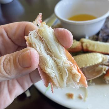 WSW Steakhouse - Look how dry and over-cooked these crab legs are. Even the "fresh" pan was like this. - Steakhouses Near Me - Hilo, Hawaii WSW Steakhouse - Look how dry and over-cooked these crab legs are. Even the "fresh" pan was like this. - Steakhouses Near Me - Hilo, Hawaii